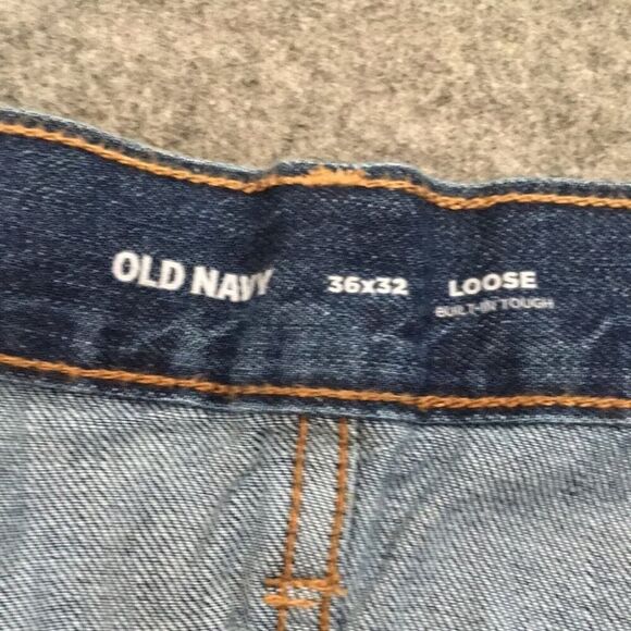 NEW Old Navy Mens Sz 36x32 Medium Wash Loose Fit Jeans 100% Cotton Relaxed - Picture 9 of 16